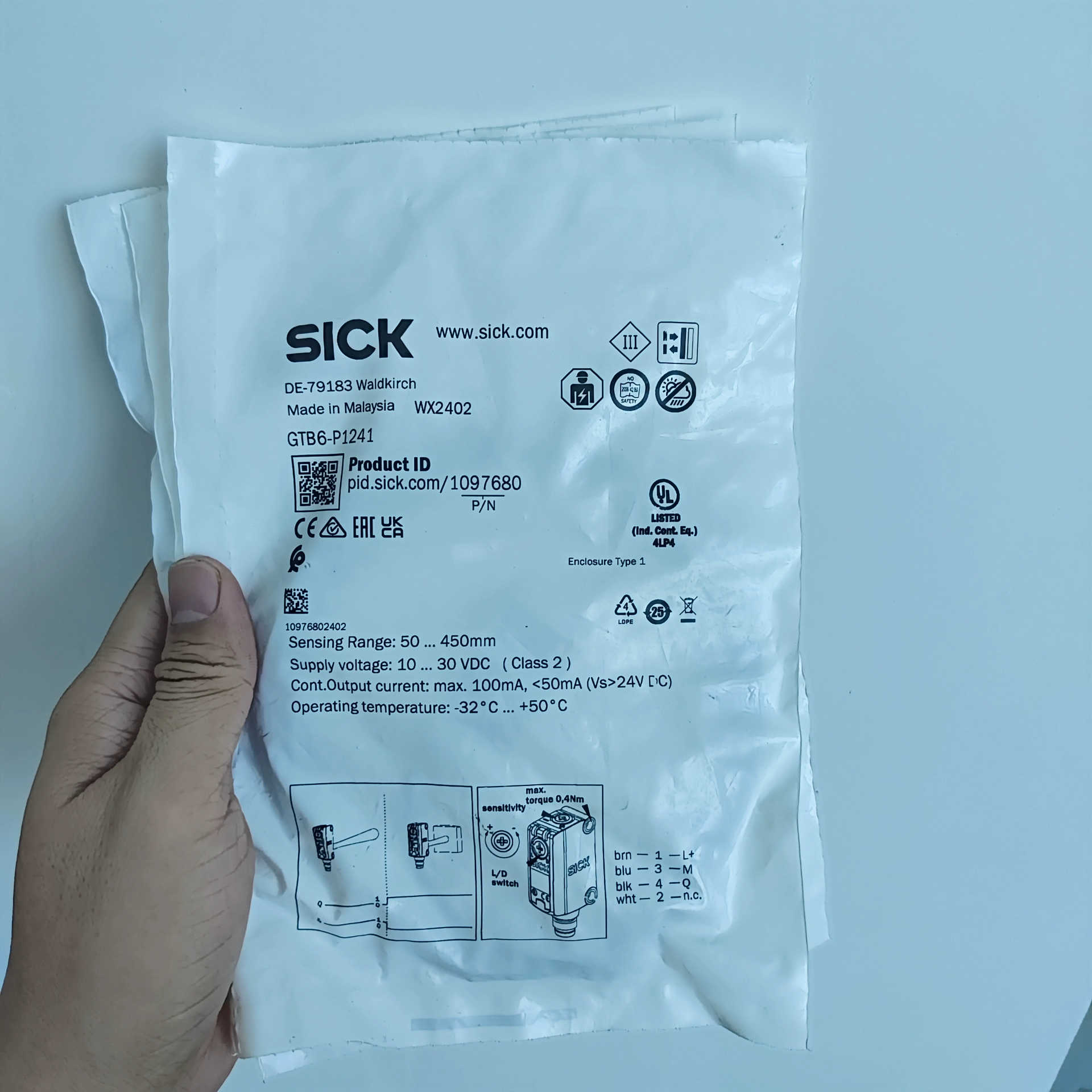 SICK西克光电传感器 GTB6-P1241,订货号:1议价