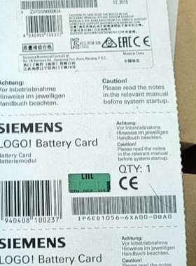 LOGO 电池卡 6ED1056-6XA00-0BA0议价
