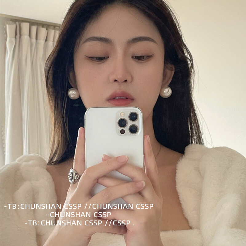 S925 silver ins Cold temperament daily Retro hemisphere Imitation pearls Versatile classic Earrings Earrings 669in the Accessories/Fashion Jewelry, Earring , Earring  category - from Buy2taobao.com to provide professional Taobao agent buy service