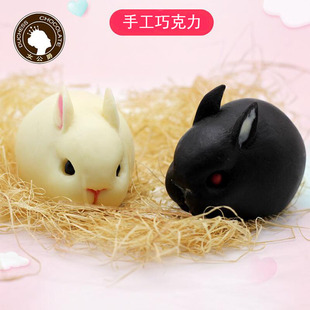 新年创意礼物动物手工巧克力十二生肖兔子生日礼物春节定制礼盒装