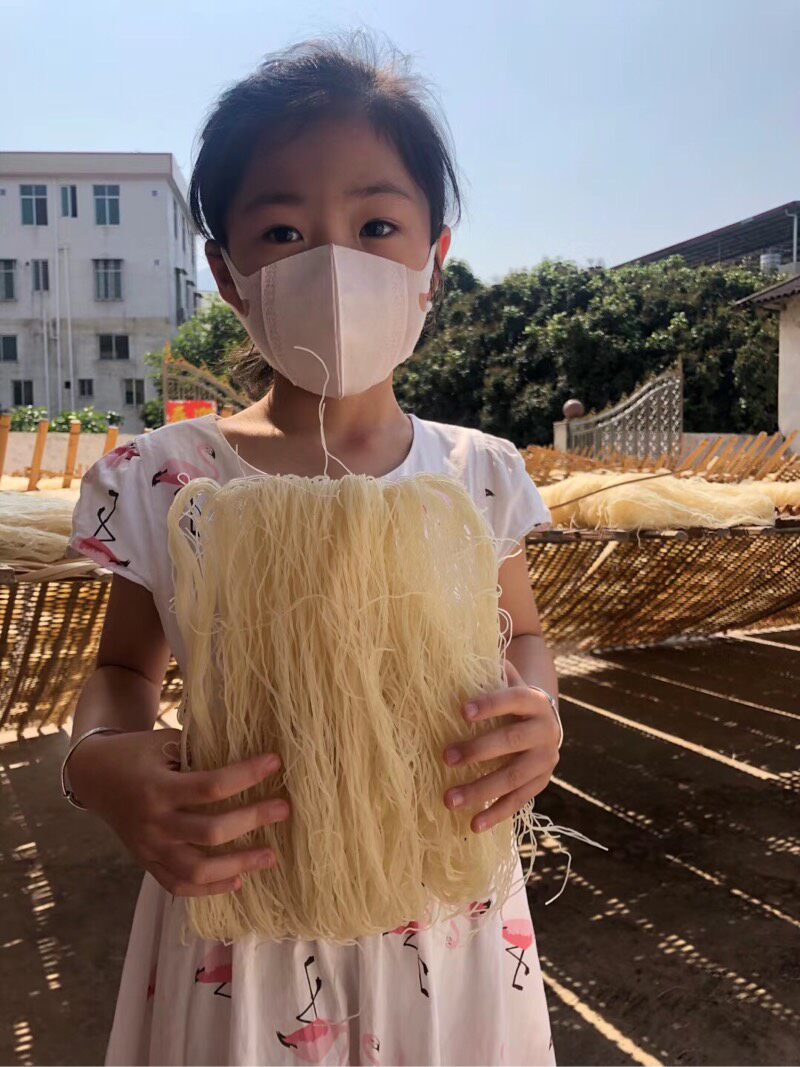 梅州蕉岭钰记农家纯米浆米粉1袋3.8斤散装客家细粉丝米线炒米粉干