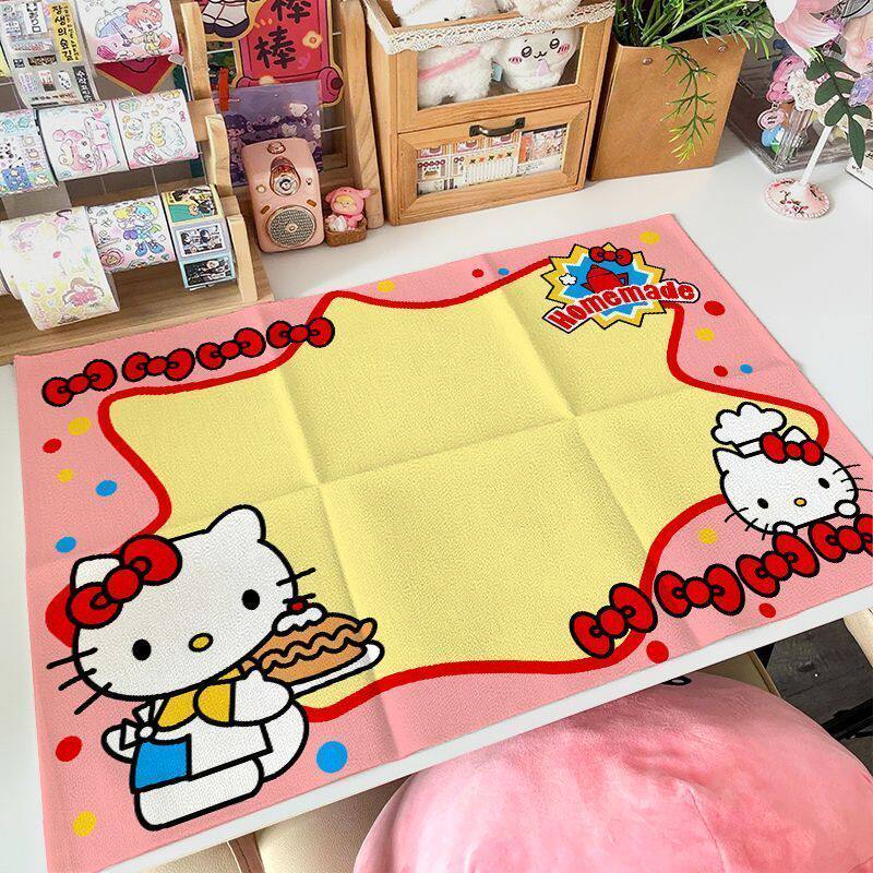 kitty日系桌布可爱少女心手账装饰桌垫背景布宿舍桌垫