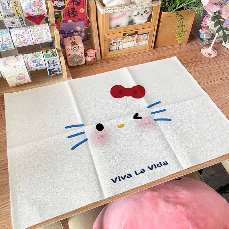可爱凯蒂猫三丽鸥HelloKitty桌布卧室房间桌面装饰手账桌垫