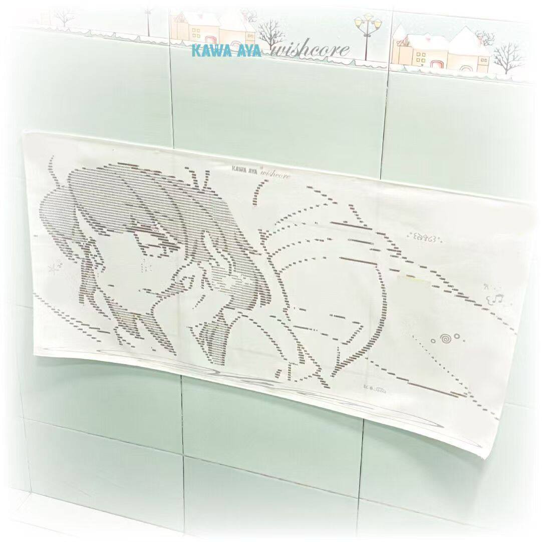 日韩系ins风透明天使挂布像素挂毯/壁毯