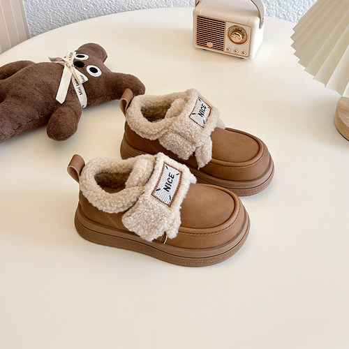 CONNCHE男女童冬季保暖软底棉鞋