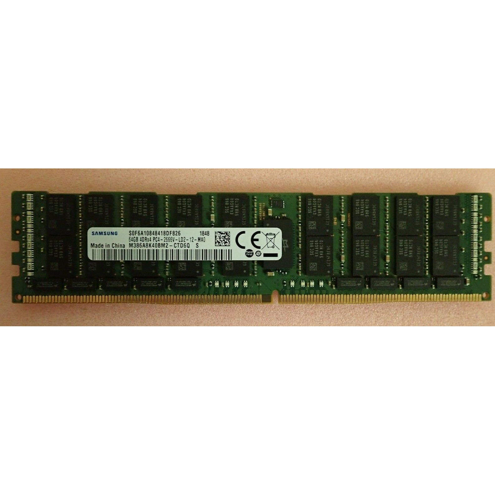 原装三星 64G 2S2RX4 PC4-2666V-R服务器内存条M393A8K40BB2-CWD