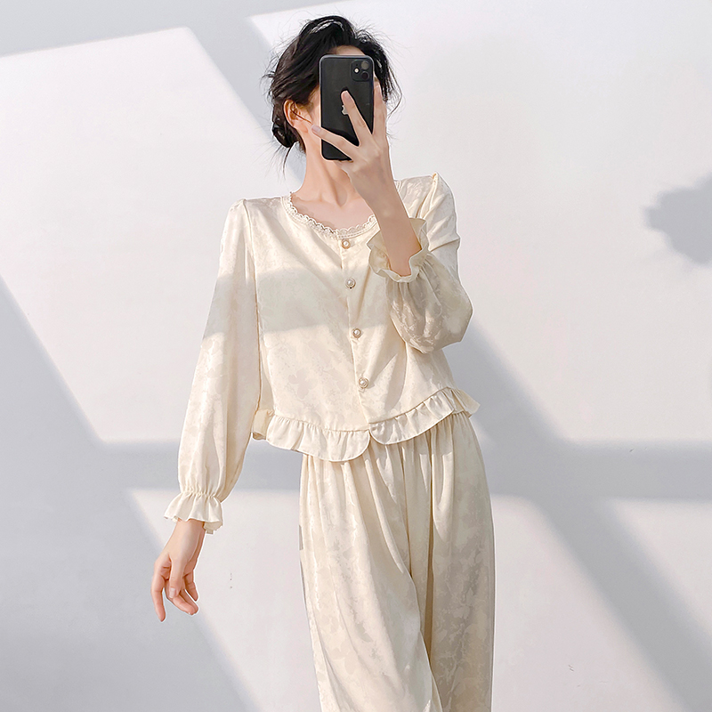 2025春季新品国风睡衣女两件套