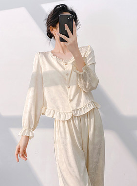 2025春季新品国风睡衣女两件套