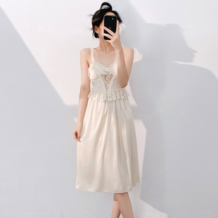 法式 夏性感小胸純欲吊帶睡裙女田園風(fēng) 2025新款 復(fù)古宮廷風(fēng)睡衣女款