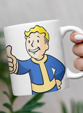 辐射VaultBoy马克杯哔哔小子喝水杯子避难所Fallout游戏周边杯子