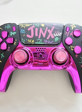 改装升级PS5游戏机手柄霍尔电磁摇杆TMR摇杆PS5原装手柄 夜光JINX