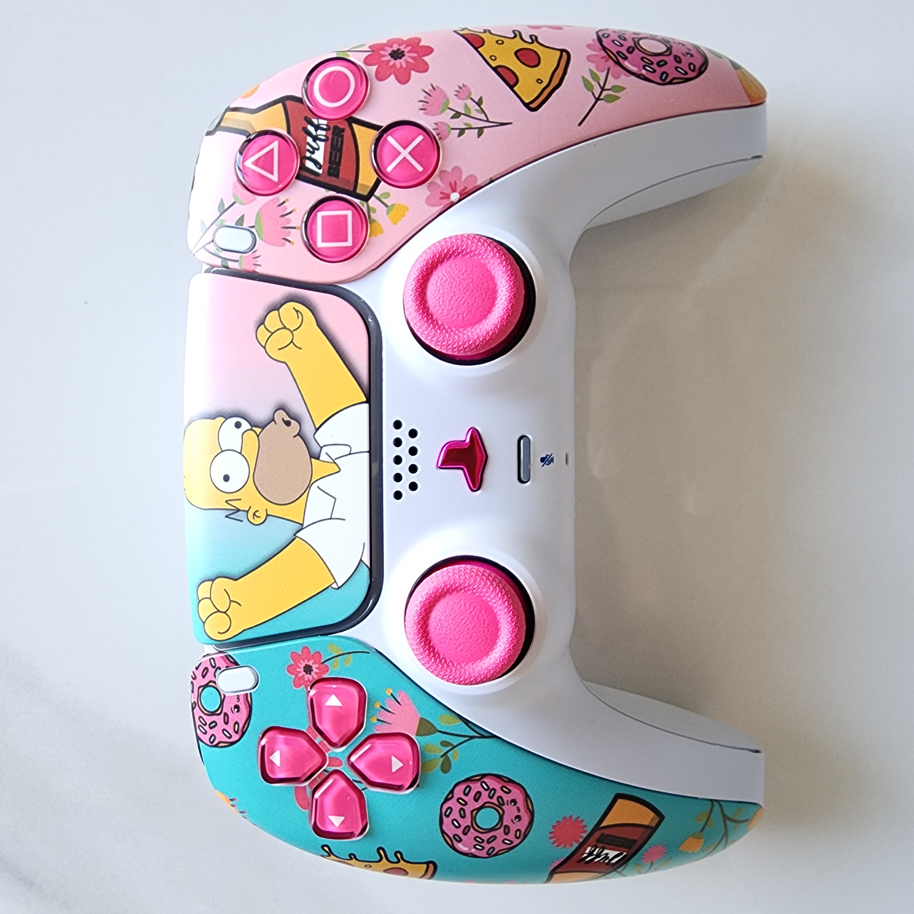 改装升级PS5游戏机手柄 霍尔电磁摇杆TMR摇杆PS5原装手柄：辛普森