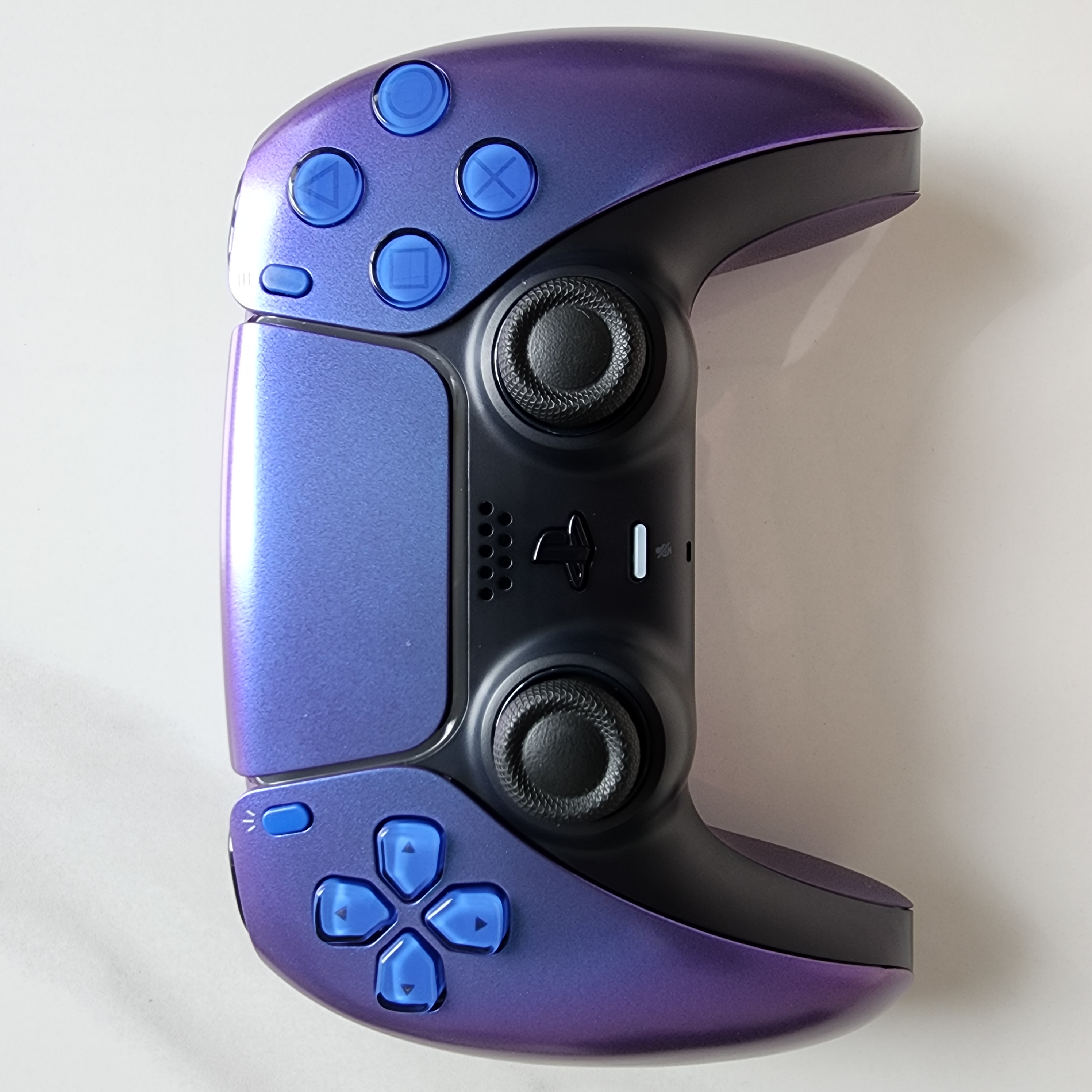 改装升级PS5游戏手柄霍尔电磁摇杆TMR摇杆PS5原装手柄 净彩靛蓝色