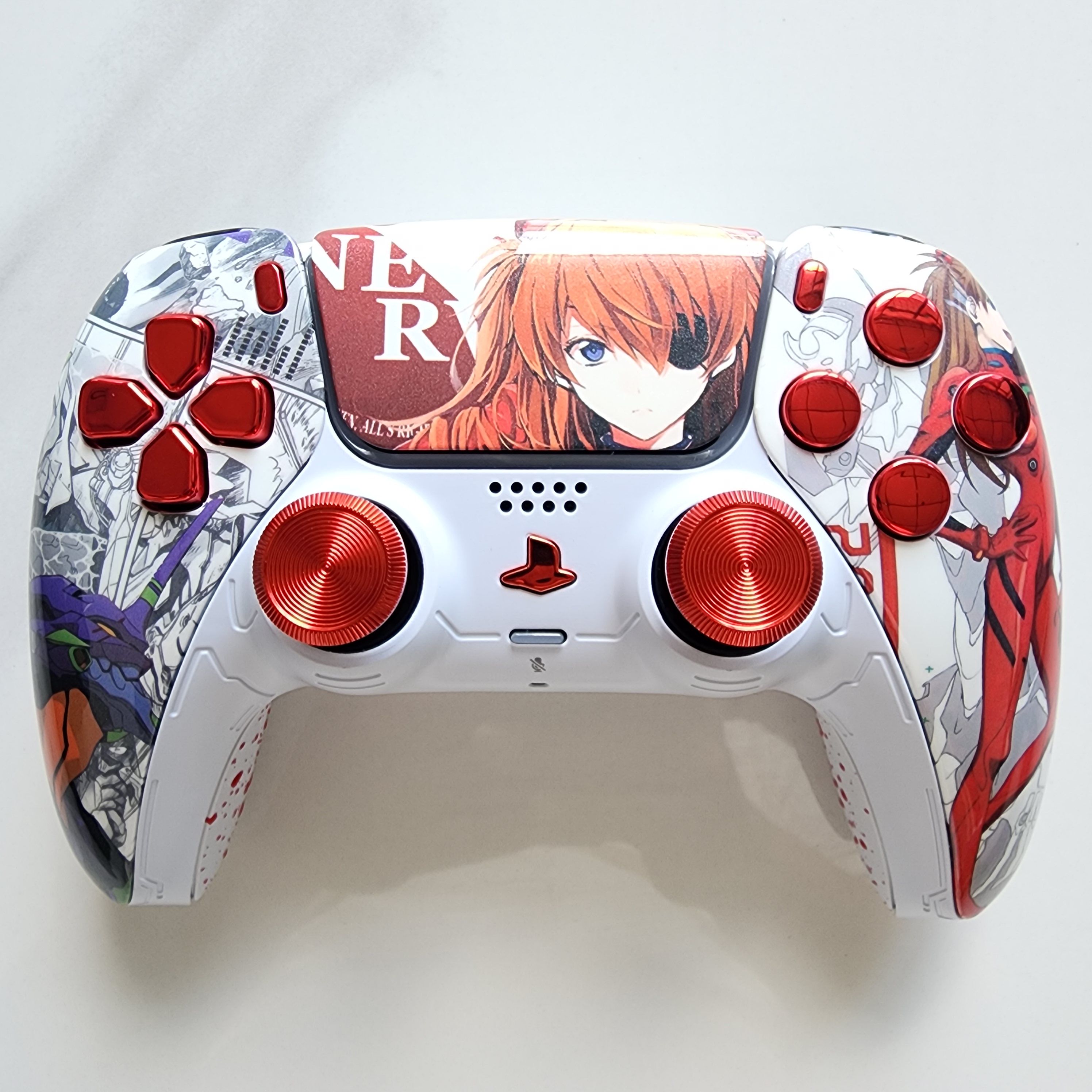 改装升级PS5游戏机手柄霍尔摇杆TMR摇杆PS5原装手柄EVA镀彩明日香