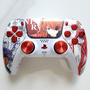 改装 手柄EVA镀彩明日香 升级PS5游戏机手柄霍尔摇杆TMR摇杆PS5原装