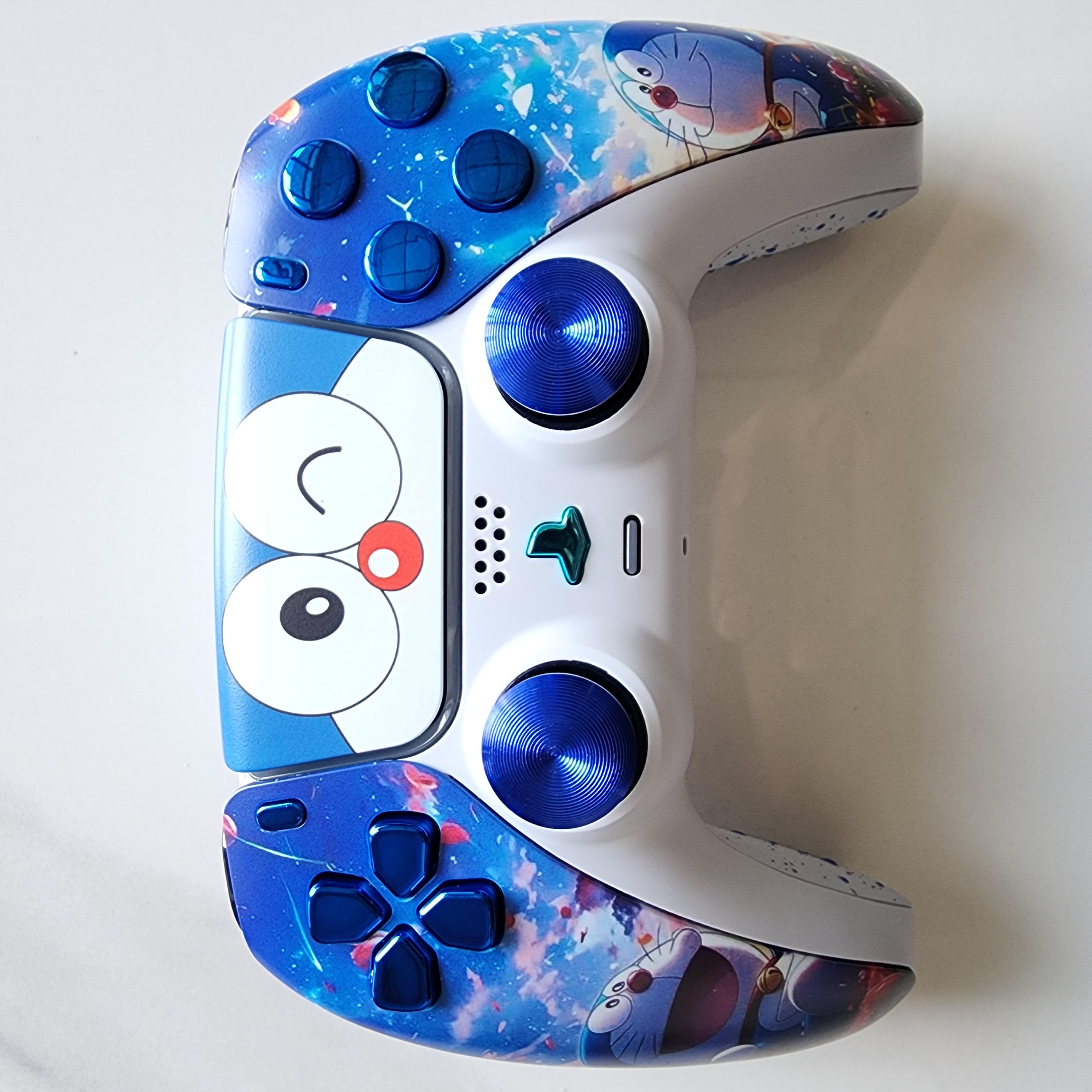 改装升级PS5游戏机手柄霍尔电磁摇杆TMR摇杆PS5原装手柄：哆啦A梦