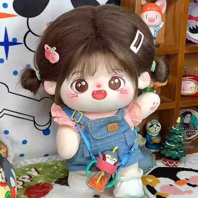 栗粒SP版棉花娃娃20cm无属性棉花公仔毛绒玩具生萌系送生日礼物