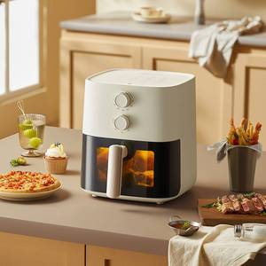 官方正品小熊QZG-J15M1空气炸锅全自动5L大容量可视蒸汽嫩炸炸烤