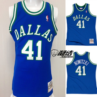 Mitchell&Ness诺维斯基98-99达拉斯小牛新秀MN多层刺绣球员AU球衣