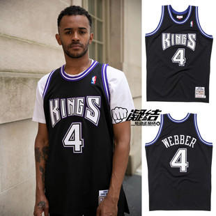 Mitchell&Ness 克里斯韦伯98-99国王黑客 MN多层刺绣球员版AU球衣