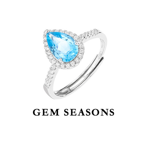 GEMSEASONS天然托帕石戒指
