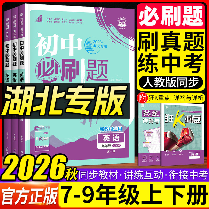 湖北专版初中必刷题七八九英语图片