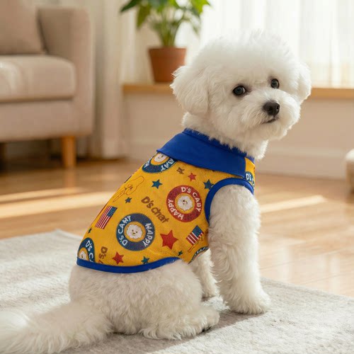 薄款狗狗衣服网眼背心宠物背心法斗泰迪小型犬猫咪夏天防掉毛透气