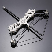 不锈钢微型迷你弓箭复合弓箭滑轮弓箭反曲弓箭兵人武器小型弓射箭