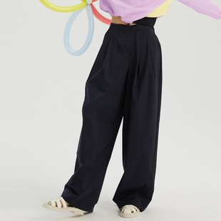 深藏蓝斜门板渔夫裤 sample sale N·MORE设计师品牌