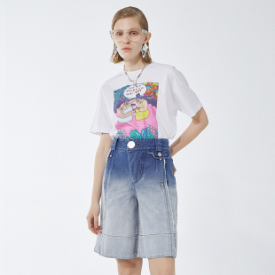 张宇宙联名主题印花T恤 sample sale NMORE设计师品牌