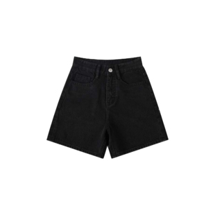 夏季 百搭23C18552 春夏个性 牛仔短裤 小小高奢 高腰三分裤