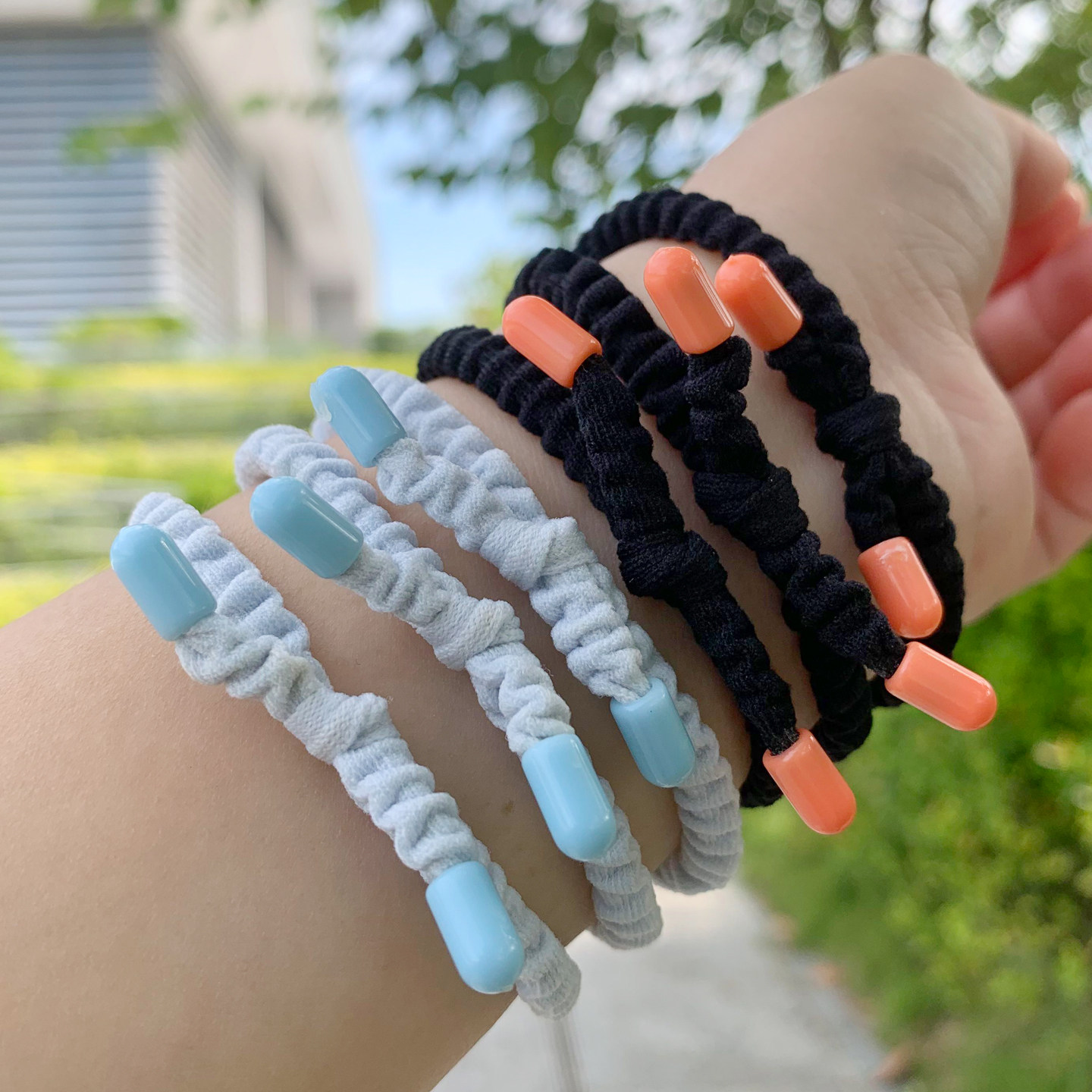 超萌女童头绳高马尾丸子头高弹力马卡龙色发圈儿童发饰甜美发绳