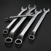 上匠高颈扳手开口梅花扳手套装 两用双向双头工具组合高颈公制扳手