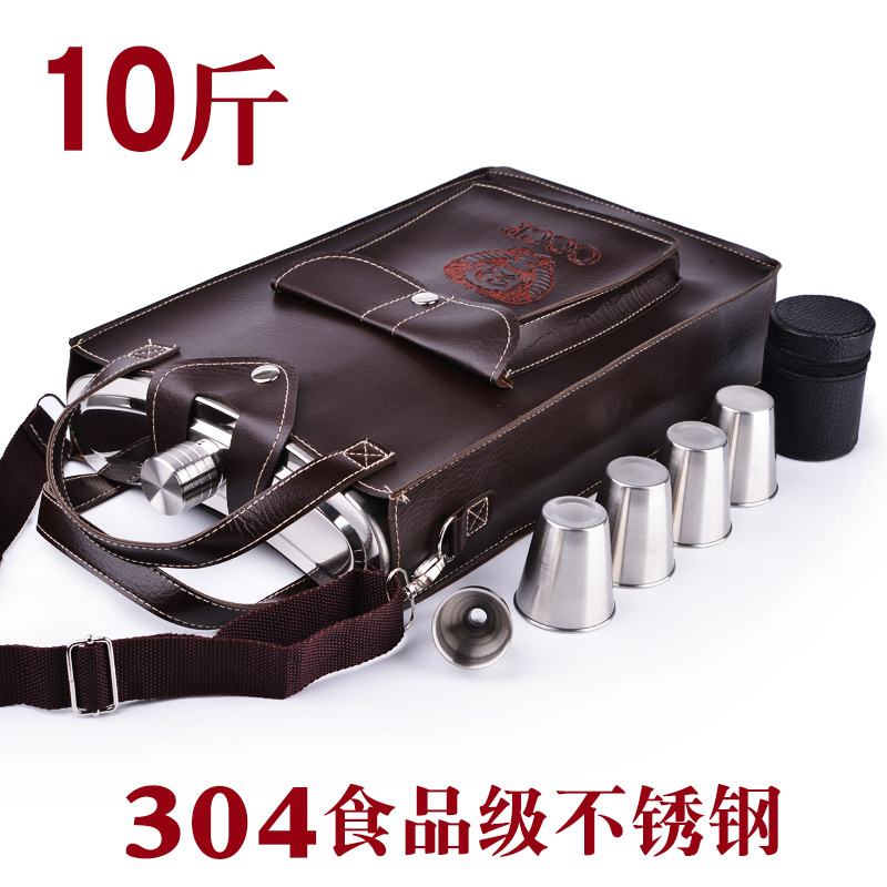 304不锈钢酒壶10斤7斤加厚俄罗斯
