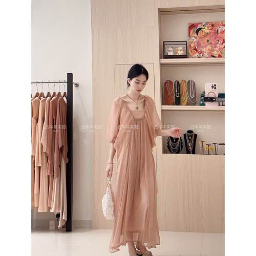 占牛牛I.NUNIU 波光涟漪裙仙女气质裙