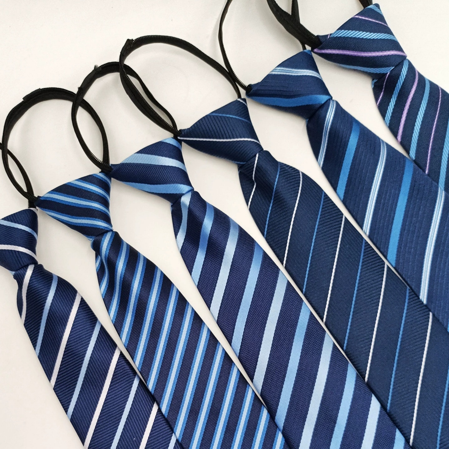 上班职业衬衫懒人拉链易拉得领带