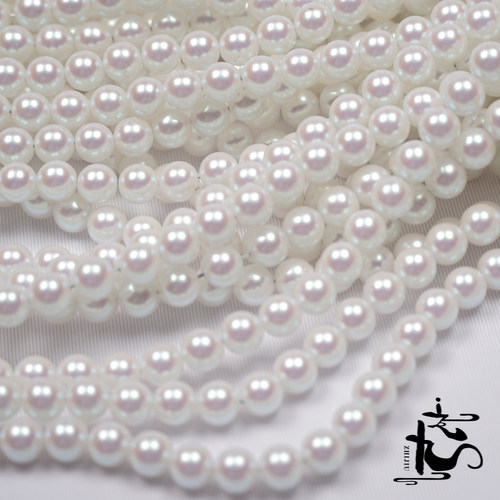 粉光高仿akoya海水珠diy手工材料