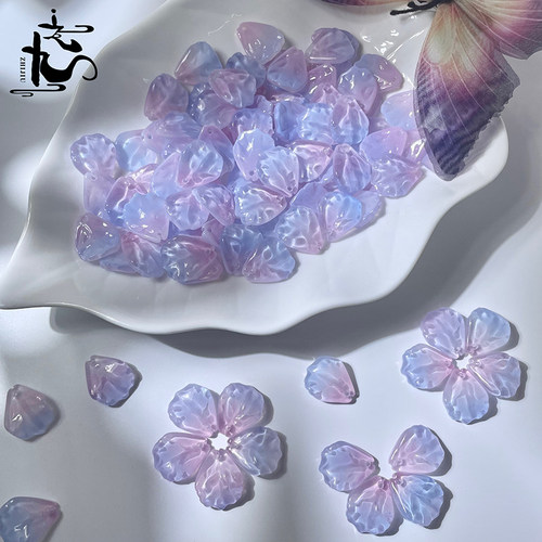 康乃馨琉璃花瓣叶子diy手工材料