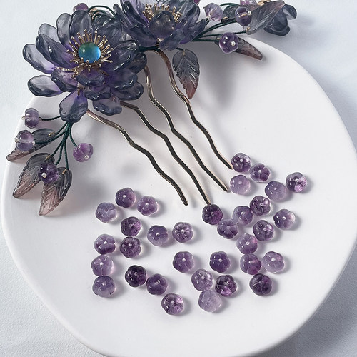 100颗装9.5mm南瓜珠琉璃diy手工