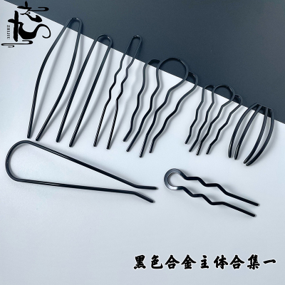 电泳黑色发簪古风主体材料