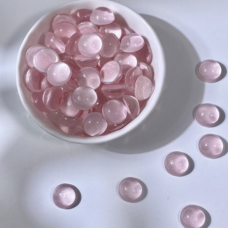 琉璃戒面花心玻璃界面发簪材料