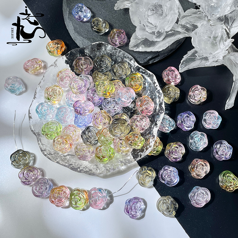 琉璃玫瑰花diy手工材料