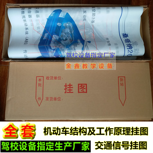 全套 驾校验收设备 汽车 机动车结构及工作原理挂图 交通信号挂图