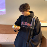 EQ963D字母印花连帽套头卫衣男2024新款秋装外套ins学院风P63，男装卫衣，电商C306-1