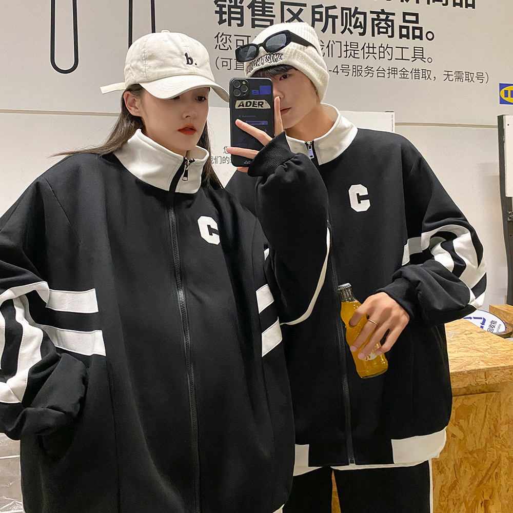 EQ131学生班服套装男女学院风卫衣外套情侣装春装裤子P55衣P68,男装卫衣,电商C306-1