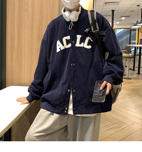 EQ81 玉米粒外套男2024新款秋装毛巾绣刺绣棒球服夹克 高品质 P88图片