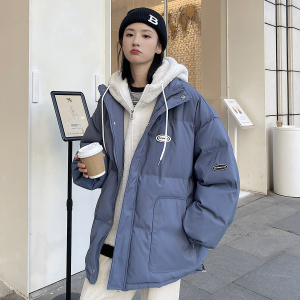 EY105 冬季新款港风女ins加厚假两件羊羔毛衣服宽松外套 P148图片