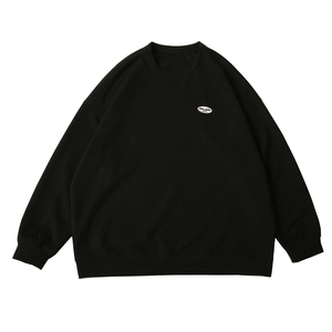 EQ104 长袖圆领卫衣男2024秋装新款港风外套学院风情侣装卫衣 P45图片