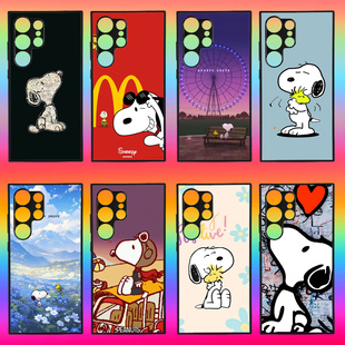 史努比卡通狗A56三星S25 FE手机壳edge适用S21 S23 S24 ultra note 20 A54 A35 A55 A36 A17 A15 A16 A23 A32