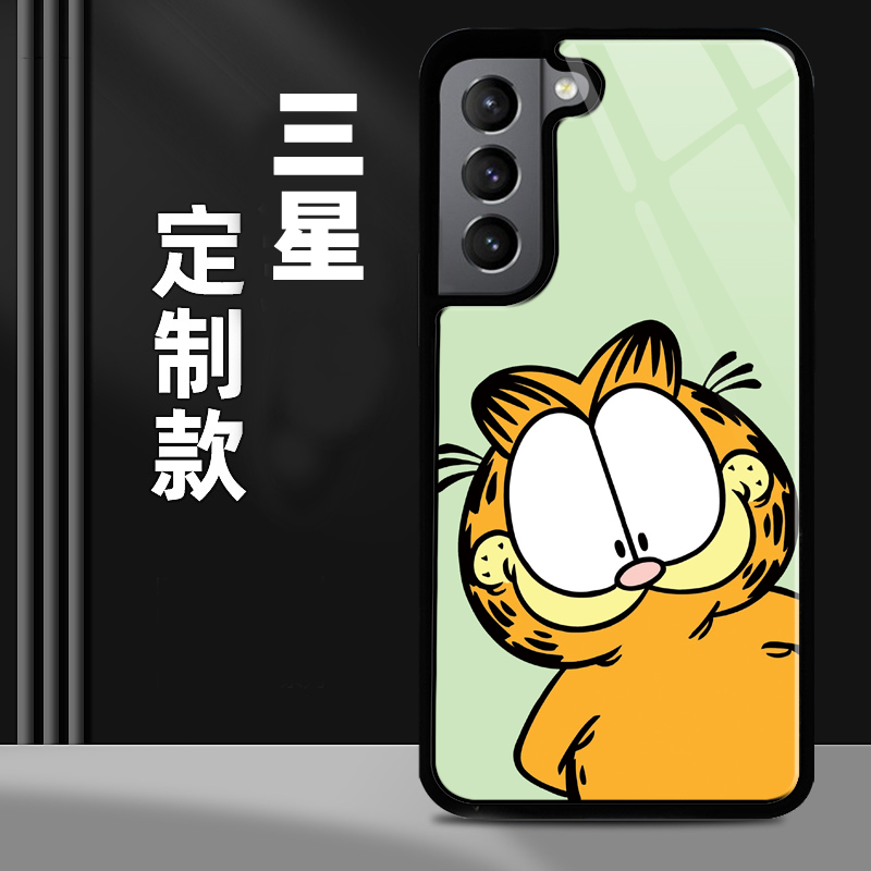 加菲猫卡通全包手机壳s22+适用S21 S10 note 8 9 20三星S20 ultra三星Galaxy S23 S24 ultra S23 FE硅胶S21FE 3C数码配件 手机保护套/壳 原图主图